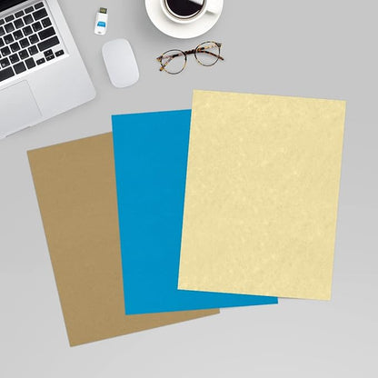 LUXPaper 8.5" x 11" Paper | Letter Size | Gold Parchment | 60lb. Text | 50 Qty - Image 6