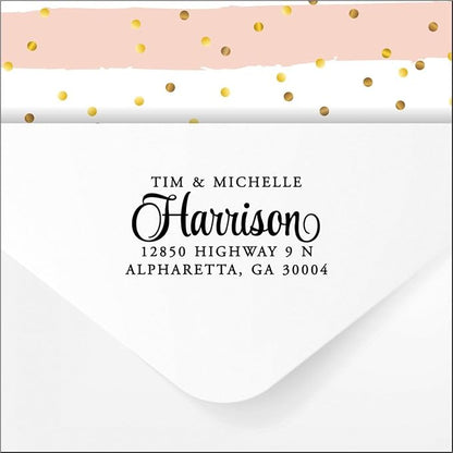 PrettySweetParty Self Inking Return Address Stamp by PrettySweetParty