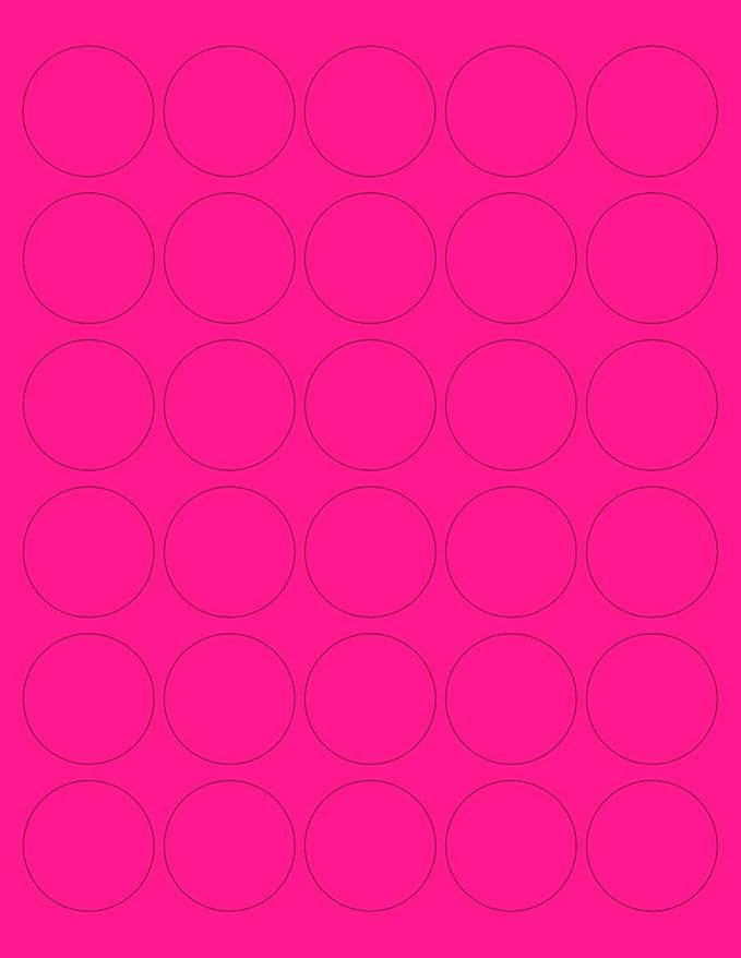 NextDayLabels - 8-1/2 x 11 Neon Color High Light Fluorescent Labels by NextDayLabels