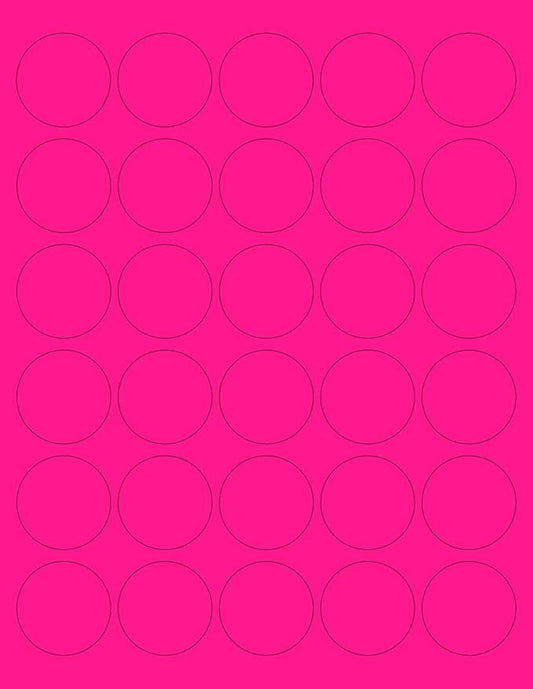 NextDayLabels - 8-1/2 x 11 Neon Color High Light Fluorescent Labels by NextDayLabels