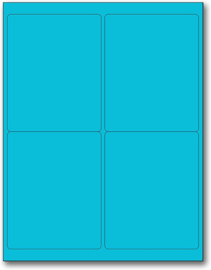 NextDayLabels - 8-1/2 x 11 Neon Color High Light Fluorescent Labels by NextDayLabels
