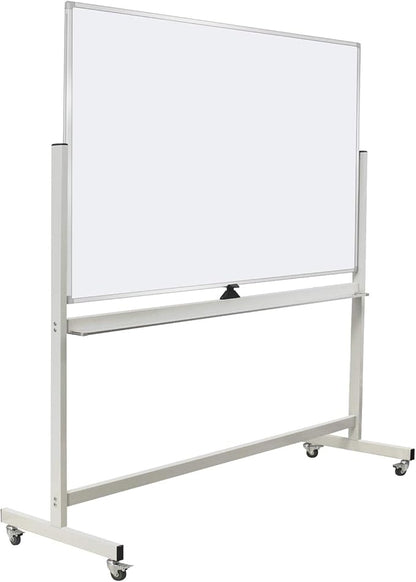 Max-officoo 60"x40" Mobile Whiteboard Double-Sided Magnetic Large Dry Erase by Unknown