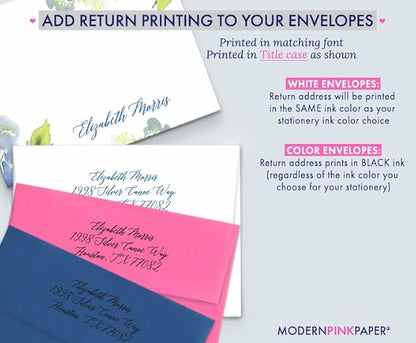 Personalized Floral Stationary - Image 3