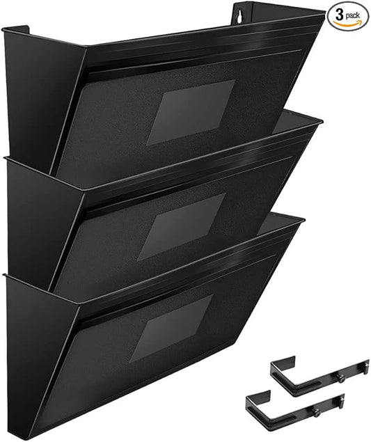 Acrimet Wall Mount Pocket File Organizer Holder Modular Letter Size A4 Plastic by Organizingyourlife