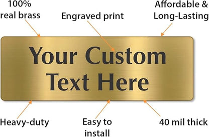 SmartSign Custom Brass Sign - Image 4