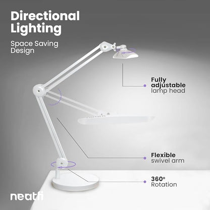Neatfi XL 2, 200 Lumens LED Task Lamp, 4 Level Brightness, Desk Light - Image 5