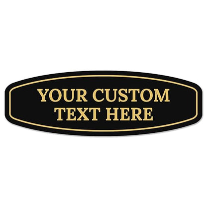 Custom Wall or Door Sign, Personalized Round Plaque Engraved Message by SigoSigns