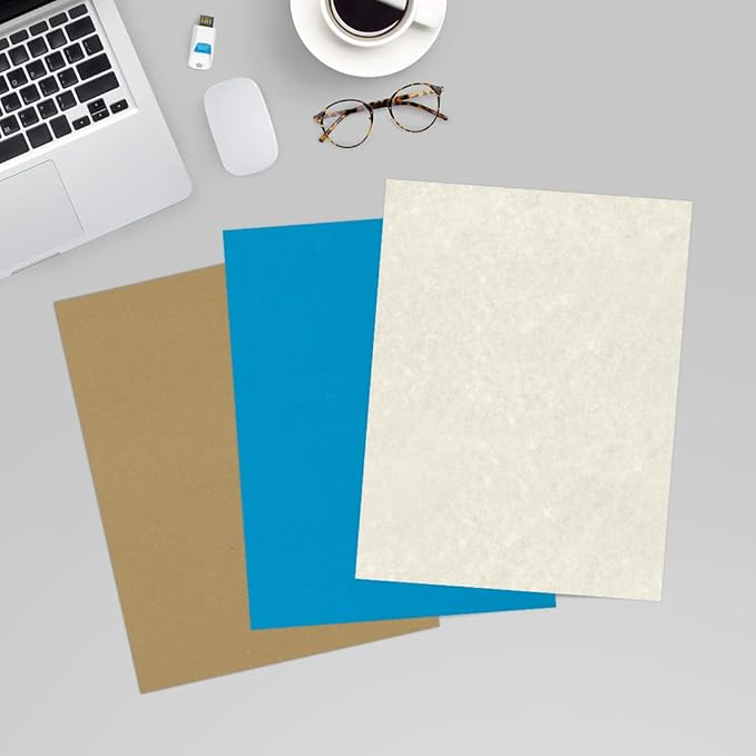 LUXPaper 8.5" x 11" Paper | Letter Size | Cream Parchment | 60lb. Text | 250 Qty - Image 6