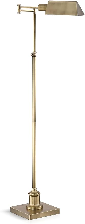 Regency Hill Jenson Traditional Farmhouse Metal Adjustable Pharmacy Floor Lamp - Image 6