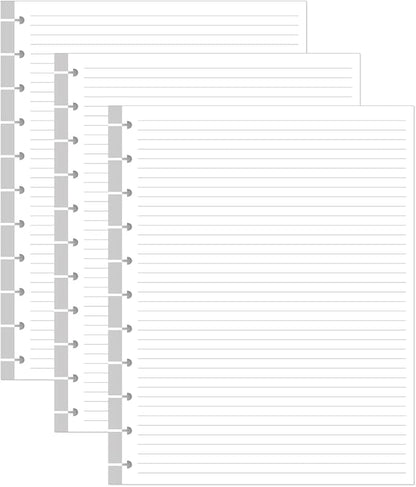 Letter Size Discbound Refill Paper, 11 Disc Paper Refill by Yaridar
