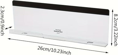 Acrylic Monitor Memo Board, 26x8.2x2.3cm Sticky Note Organizer - Image 2