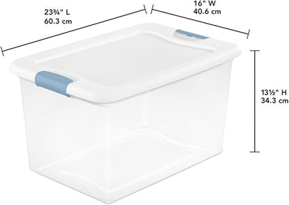 Sterilite 18-Pack Latching Box, Under Bed Storage Bins - Image 2