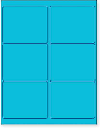 NextDayLabels - 8-1/2 x 11 Neon Color High Light Fluorescent Labels by NextDayLabels