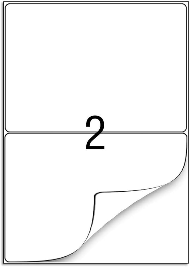 Round Corner Half Sheet Self Adhesive Shipping Labels - Image 3