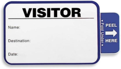 Visitor Log Book, Spiral-Bound Self Expiring Visitor Badges, Guest Register Book - Image 2