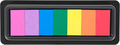 CraftyManor 7 Rainbow Colors Washable Stamp Pad Finger Paint, Latex Foam by CraftyManor