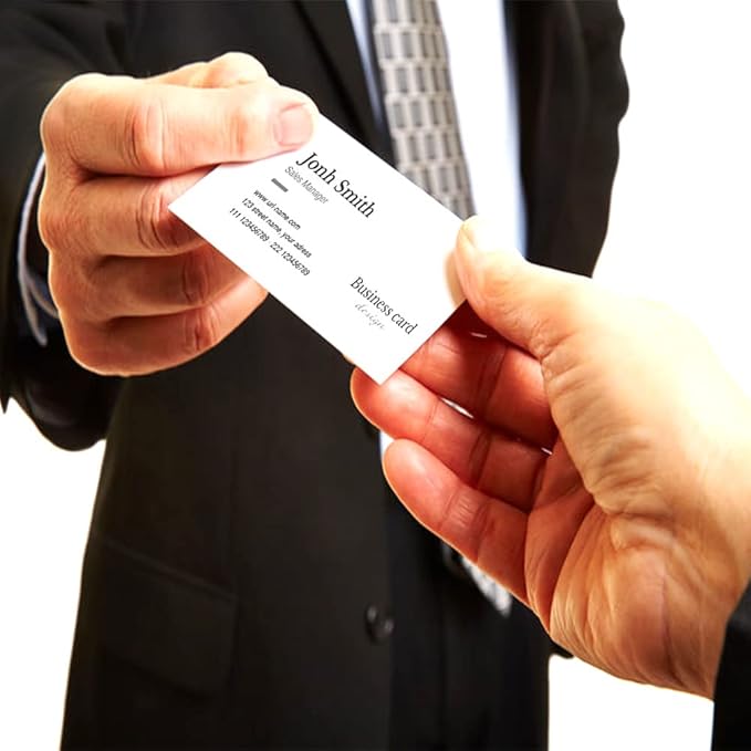 500Pcs Custom Business Cards Add Photo/Text/LOGO Personalized Business Cardsfor - Image 4
