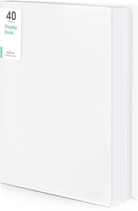 Phyxin 40-Pocket Portfolio Binder Organizer, Binder Sheet Protectors 8.5" x 11" by Phyxin