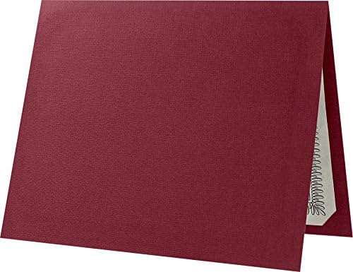 LUXPaper 9.5" x 12" Certificate Holders | Burgundy Linen | 100lb. Cover | 250 by LUXPaper