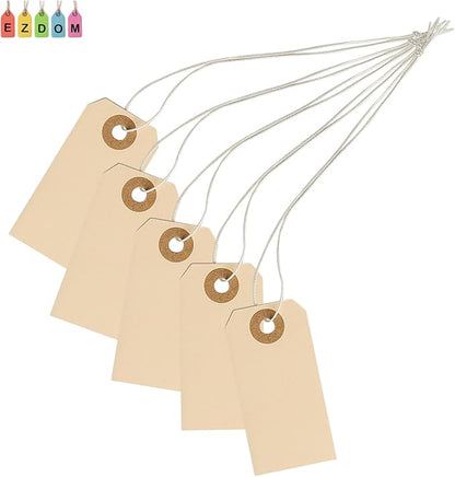Manila Tags With Elastic String - Image 8