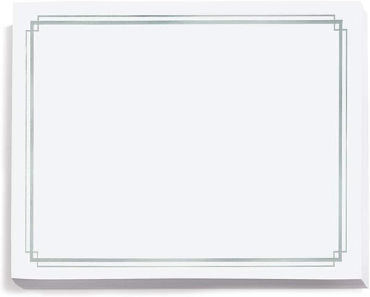 PaperDirect Silver Foil Elegance Border Specialty Certificates, 38lb White Paper by PaperDirect