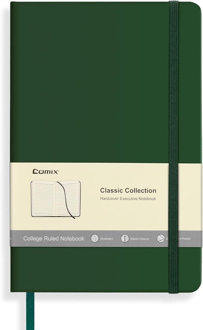 Comix Lined Journal Notebook for Women Men, Journaling Notebooks for Office by Comix