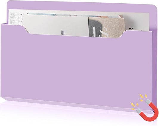 Magnetic Pocket File Holder Large File Folder Organizer Paper Mail Letters by Feifeiya