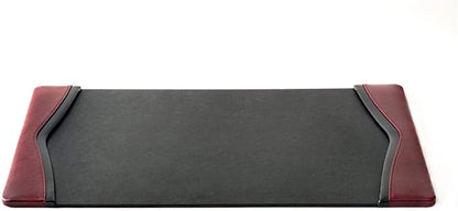 Dacasso Burgundy Leather 25.5" x 17.25" Side Rails Desk Pad - Image 4