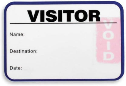 Visitor Log Book, Spiral-Bound Self Expiring Visitor Badges, Guest Register Book - Image 3