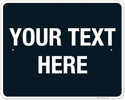 Personalized Custom Black Background Customize by SigoSigns