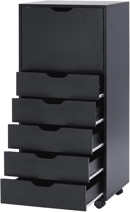 Naomi Home Carly 6-Drawer Craft & Office Storage Cabinet, – Mobile Filing Unit - Image 8