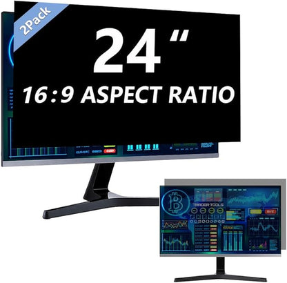 2 Pack Computer Privacy Screen 24 Inch by Halloive