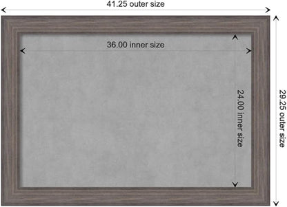 Amanti Art Grey Framed Magnetic Board 29x41 Large Vision Board - Image 4