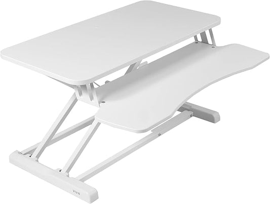 VIVO 32 inch Desk Converter, K Series, Height Adjustable Sit to Stand Riser by VIVO