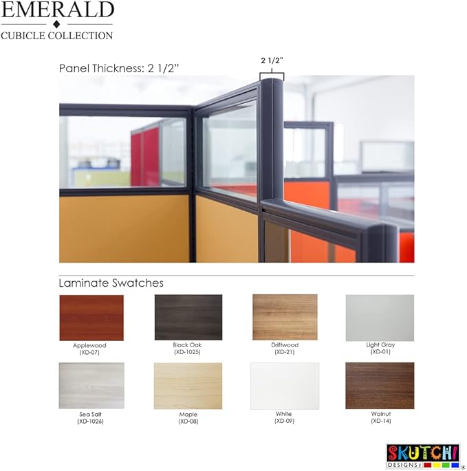 Workstation Wall Partition | Powered Cubicle Workstation | Privacy Office - Image 3