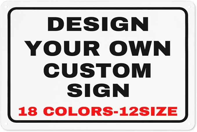 Custom Signs Outdoor Metal Personalized Signs by Custom