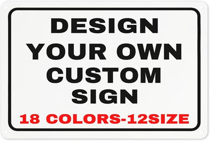 Custom Metal Personalized Signs by Custom