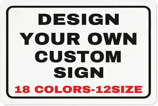 Custom Outdoor Metal Personalized Sign by Custom