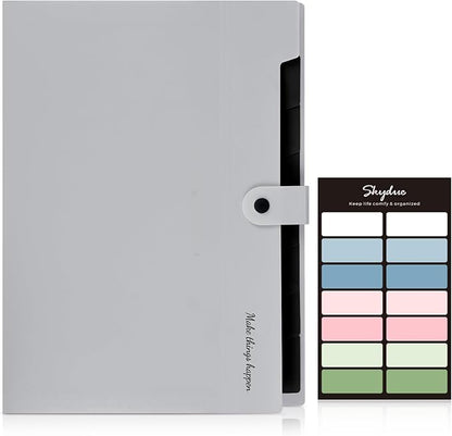 SKYDUE Accordion File Organizer, 8 Pockets Expanding File Folders, Portable - Image 2