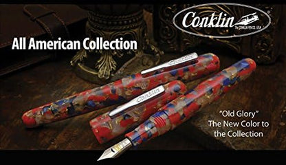 Conklin All American Fountain Pen in Old Glory – Stub Nib, Patriotic Red - Image 5