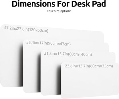 YSAGi Leather Desk Protector, Office Mat, Large Mouse Mat, Non-Slip PU Leather - Image 4