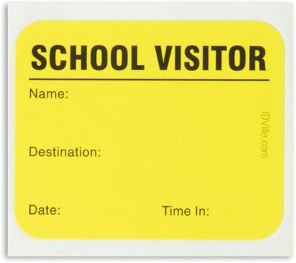 School Visitor Log Book, Spiral-Bound Visitor Badges, Guest Register Book - Image 3