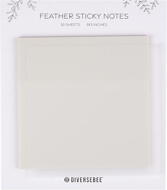 DiverseBee 50 Sheets Pastel Transparent Sticky Notes, 3x3” Clear Sticky Tabs by DiverseBee