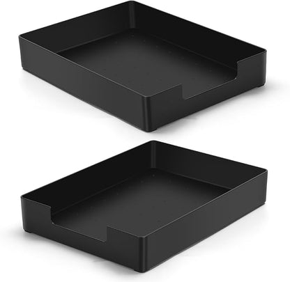 AZFUNN Letter-Size Tray Desk Letter Tray Paper Tray, Sturdy Heavy-Duty Plastic by AZFUNN