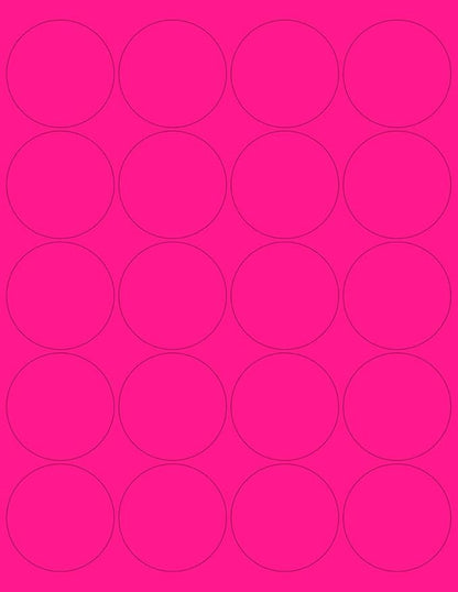 NextDayLabels - 8-1/2 x 11 Neon Color High Light Fluorescent Labels by NextDayLabels