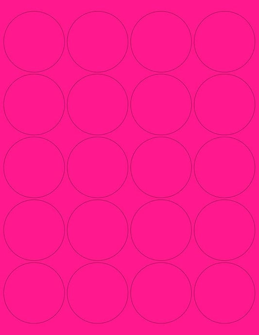 NextDayLabels - 8-1/2 x 11 Neon Color High Light Fluorescent Labels by NextDayLabels