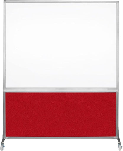 DivideWrite Mobile Whiteboard | Double Sided Dry Erase Board | Portable Office by VERSARE