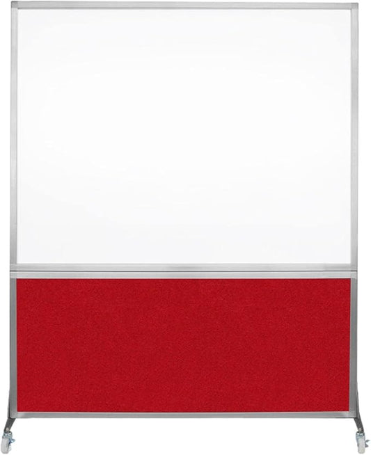 DivideWrite Mobile Whiteboard | Double Sided Dry Erase Board | Portable Office by VERSARE