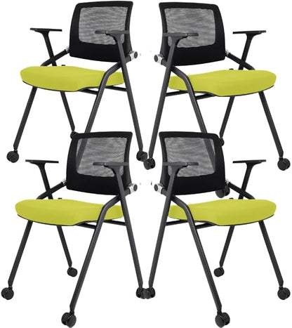 SLKJChr 4 Pack Foldable Office Chairs by SLKJChairs