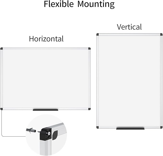 VIZ-PRO Magnetic Whiteboard/Dry Erase Board, 48 X 36 Inches - Image 4